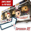 Simple Pop Box Wall Mount Simple Figure Display Shelf for Funko Pop Box | Includes Command strips or screws!