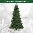 Artificial Christmas Tree Green Hinged Holiday Tree with 721/1019 Lush Branch Tips