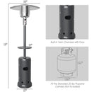 Outdoor Heater Propane Standing LP Gas Steel with Table