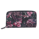 Skulls and Flowers Clutch Handbag