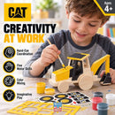 CAT - Caterpillar Backhoe Wood Craft & Paint Kit