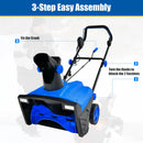 20 Inch 120V 15Amp Electric Snow Thrower with 180° Rotatable Chute