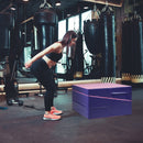 Folding Incline Mat Slope Cheese Gymnastics Gym Exercise Yellow