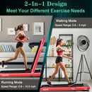 4.75HP 2 In 1 Folding Treadmill with Remote APP Control