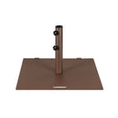 24 Inch Square Patio Umbrella Base 50 LBS Weighted