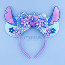 Aloha Purple Flowers Ears