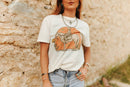 Sunset Cowgirl Rider Graphic Tee