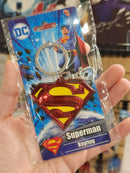Superman Logo DC Comics Colored Pewter Keychain with Clip