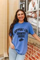 Support Live Country Music Graphic Tee