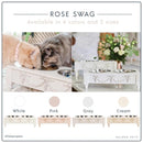 Rose Swag Elevated Pet Bowl / Feeder