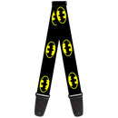 Guitar Strap - Batman Shield Black Yellow