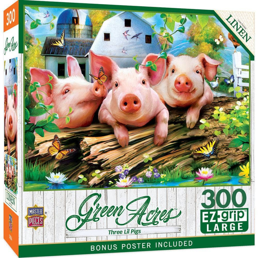 Green Acres - Three Lil' Pigs 300 Piece EZ Grip Jigsaw Puzzle