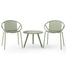3-Piece Patio Conversation Set with Round Coffee Table