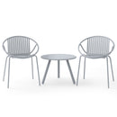 3-Piece Patio Conversation Set with Round Coffee Table