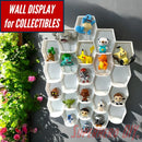 Tall Hexagon Wall Display for up to 24 Small Collectibles | Funko Advent Calendar, Disney Doorables, etc!