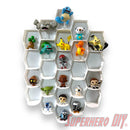 Tall Hexagon Wall Display for up to 24 Small Collectibles | Funko Advent Calendar, Disney Doorables, etc!