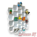 Tall Hexagon Wall Display for up to 24 Small Collectibles | Funko Advent Calendar, Disney Doorables, etc!