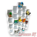 Tall Hexagon Wall Display for up to 24 Small Collectibles | Funko Advent Calendar, Disney Doorables, etc!