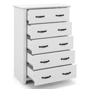 Tall Storage Dresser with 5 Pull-out Drawers for Bedroom Living Room