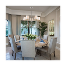 World Imports Millau 5-light Chrome Chandelier With Fabric Shade