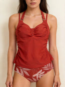 CUPSHE Womens Tankini Set Two Piece Swimsuit High Waisted, Medium