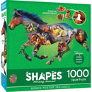 Shapes - Horsing Around 1000 Piece Shaped Jigsaw Puzzle