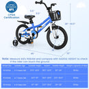 16 Inch Kids Bike with Removable Training Wheels-Blue