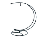 Double Curve Crescent Black Metal Ornament Display Stand 9.25 Inches
