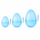 Set of 3 Jumbo Large Size Giant Fillable Plastic Easter Eggs 10 Inches