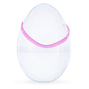 Set of 2 Transparent Jumbo Large Size Plastic Easter Eggs with Handles 10 Inches