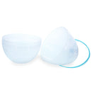 Set of 2 Transparent Jumbo Large Size Plastic Easter Eggs with Handles 10 Inches