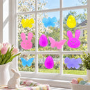 10 Easter Gel Window Clings Bunny Egg Butterfly Spring Home Party Décor