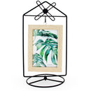 Black Windmill Roof House Hanging Photo Picture Frame and Metal Ornament Stand 10.15 Inches