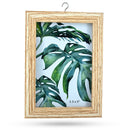 Black Windmill Roof House Hanging Photo Picture Frame and Metal Ornament Stand 10.15 Inches