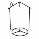 Black House-Shaped Hanging Photo Picture Frame and Metal Ornament Stand 8.7 Inches