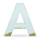 Letter A Glitter-Filled Acrylic Snow Globe