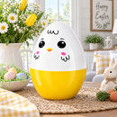 Giant Jumbo Large Size White and Yellow Chick Plastic Easter Egg 10 Inches
