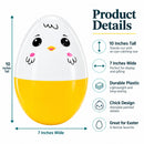 Giant Jumbo Large Size White and Yellow Chick Plastic Easter Egg 10 Inches