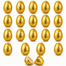 Set of 20 Gold Glittered Fillable Plastic Easter Eggs 2.25 Inches