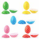 Set of 10 Checkered Fillable Plastic Easter Eggs 2.25 Inches
