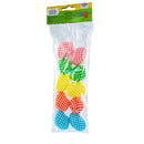 Set of 10 Checkered Fillable Plastic Easter Eggs 2.25 Inches