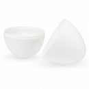 Giant Extra Large White Plastic Easter Egg Two Tones 12 Inches