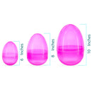 Set of 3 Giant Easter Eggs - One Jumbo Size and Two Large Pink Plastic Eggs,10 Inches