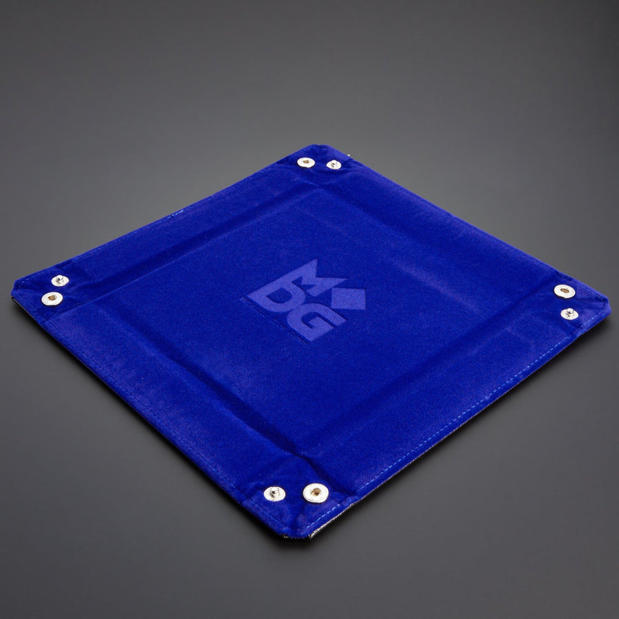 Metallic Dice Games Velvet Folding Dice Tray with Leather Backing 10