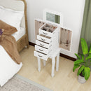 Standing Jewelry Box with 4 Drawers and 2 Side Doors