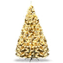 Ultimate Holiday Décor Suite: Pre-Lit Snow Flocked Christmas Tree & 50" Recessed Electric Fireplace Set
