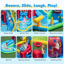 Inflatable Water Park with Splash Pool 50 Ocean Balls and 750W Blower