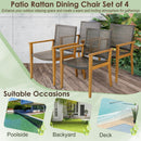 9-Piece Expandable Patio Dining Set for Deck and Garden