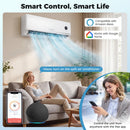 12000 BTU Smart Mini Split AC/Heater Works with Alexa & Google Assistant