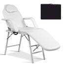 73 Inch Adjustable Massage Table with Backrest & Footrest